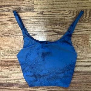 Alphalete Alphalux force crop, cyclone blue, Small, EUC